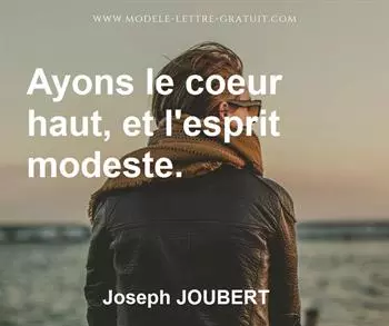 Citation de Joseph JOUBERT
