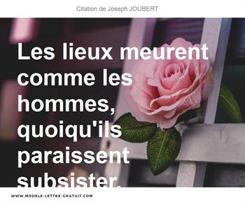 Citations Joseph JOUBERT