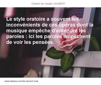 Citations Joseph JOUBERT