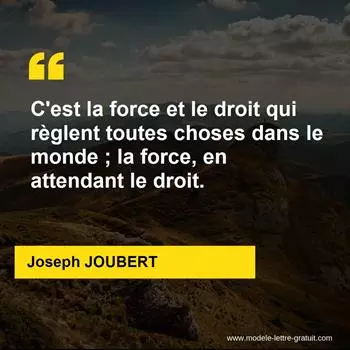 Citation Joseph JOUBERT