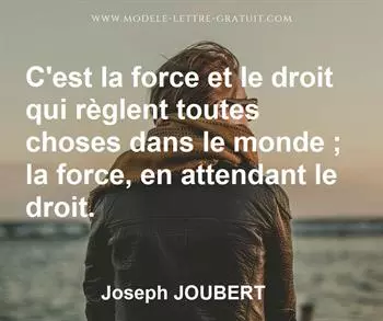 Citation de Joseph JOUBERT