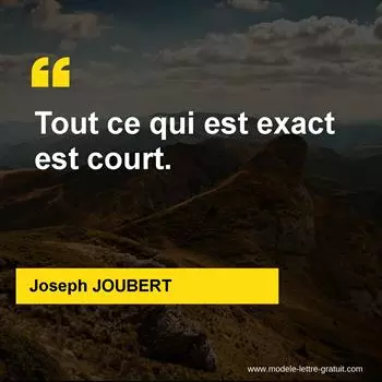 Citation Joseph JOUBERT