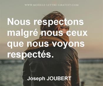 Citation de Joseph JOUBERT