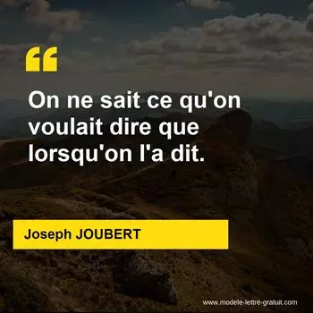 Citation Joseph JOUBERT