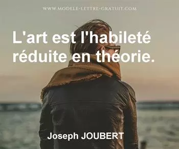 Citation de Joseph JOUBERT