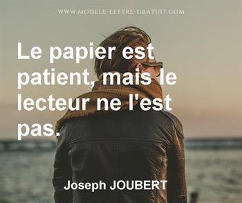 Citation de Joseph JOUBERT