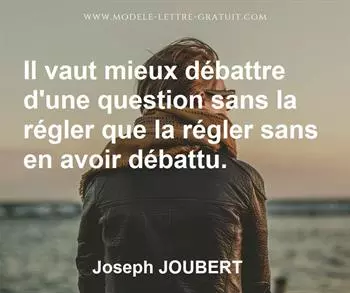 Citation de Joseph JOUBERT