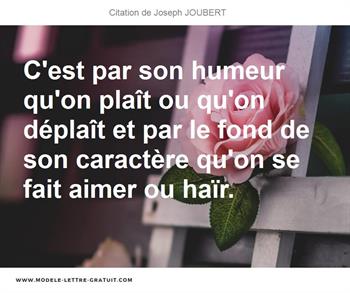 Citations Joseph JOUBERT