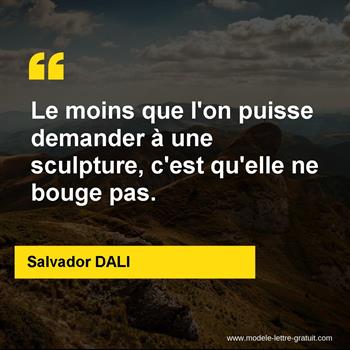Citation de Salvador DALI