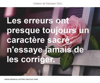 Citations Salvador DALI
