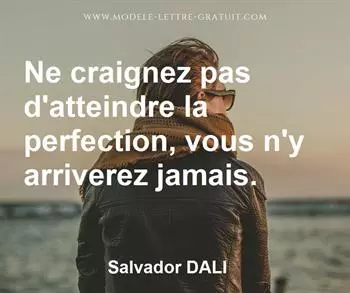 Citation de Salvador DALI