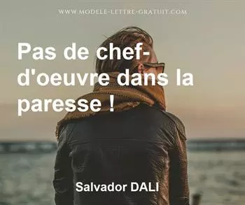 Citation de Salvador DALI