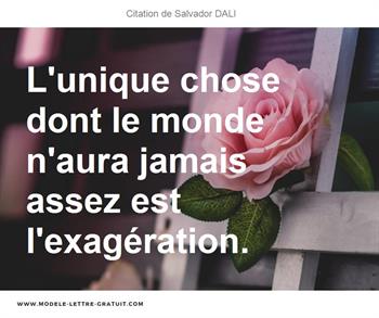 Citations Salvador DALI