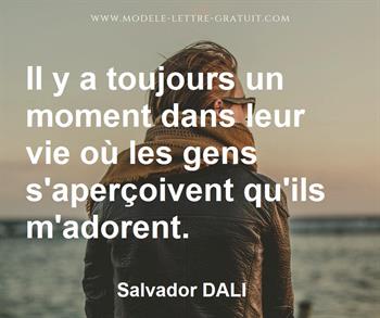 Citation de Salvador DALI