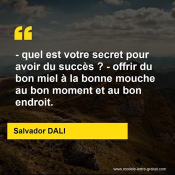 Citation de Salvador DALI