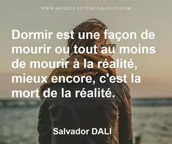 Citation de Salvador DALI