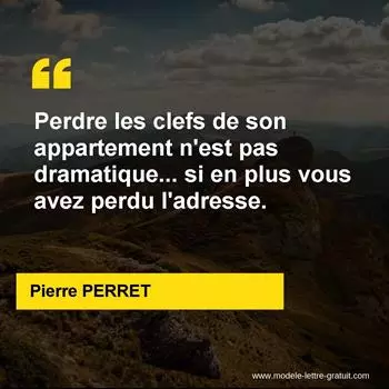 Citation Pierre PERRET