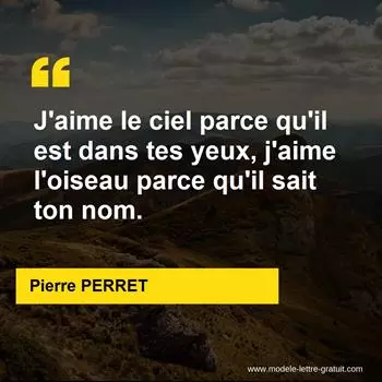 Citation Pierre PERRET