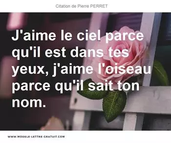 Citations Pierre PERRET