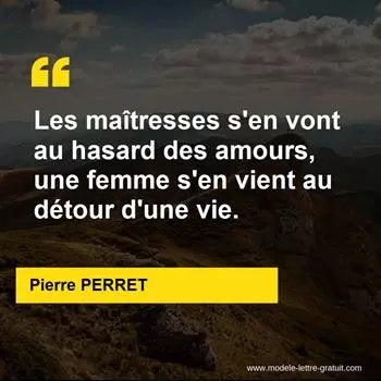 Citation Pierre PERRET