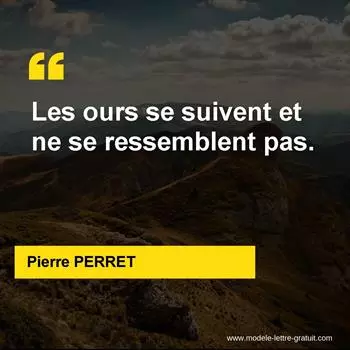 Citation Pierre PERRET