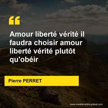 Citation Pierre PERRET