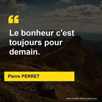 Citation Pierre PERRET