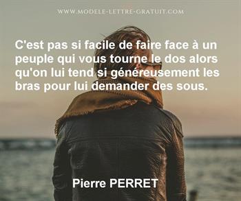 Citation de Pierre PERRET