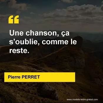 Citation Pierre PERRET