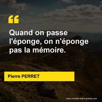 Citation Pierre PERRET