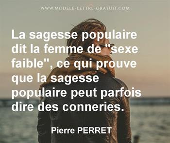 Citation de Pierre PERRET