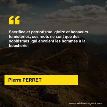 Citation Pierre PERRET