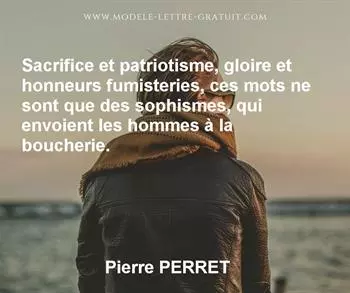 Citation de Pierre PERRET