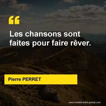 Citation Pierre PERRET