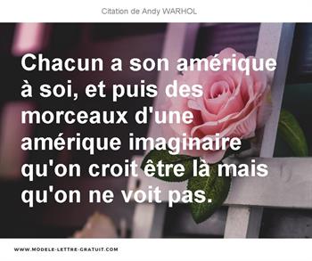 Citations Andy WARHOL