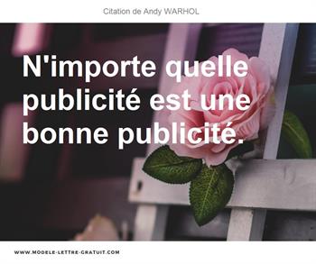 Citations Andy WARHOL