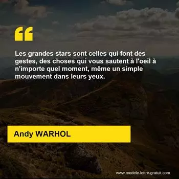 Citation Andy WARHOL