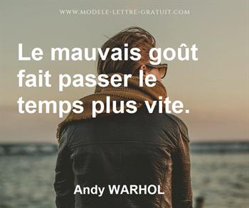 Citation de Andy WARHOL