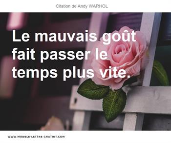 Citations Andy WARHOL