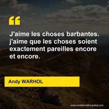 Citation Andy WARHOL