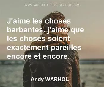 Citation de Andy WARHOL