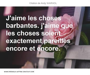 Citations Andy WARHOL