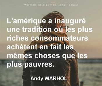 Citation de Andy WARHOL