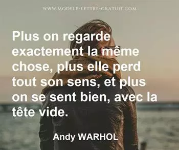 Citation de Andy WARHOL