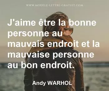 Citation de Andy WARHOL