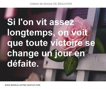 Citations Simone DE BEAUVOIR
