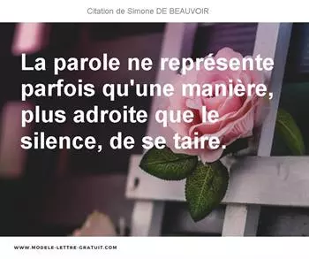 Citations Simone DE BEAUVOIR
