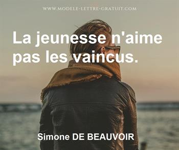 Citation de Simone DE BEAUVOIR