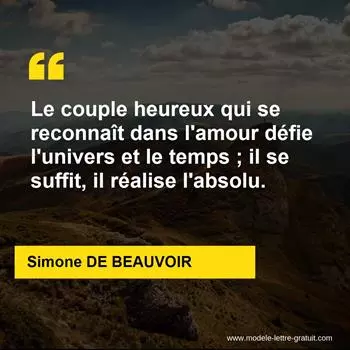 Citation Simone DE BEAUVOIR