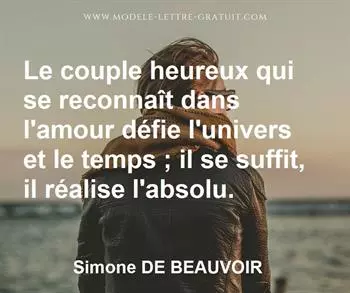 Citation de Simone DE BEAUVOIR